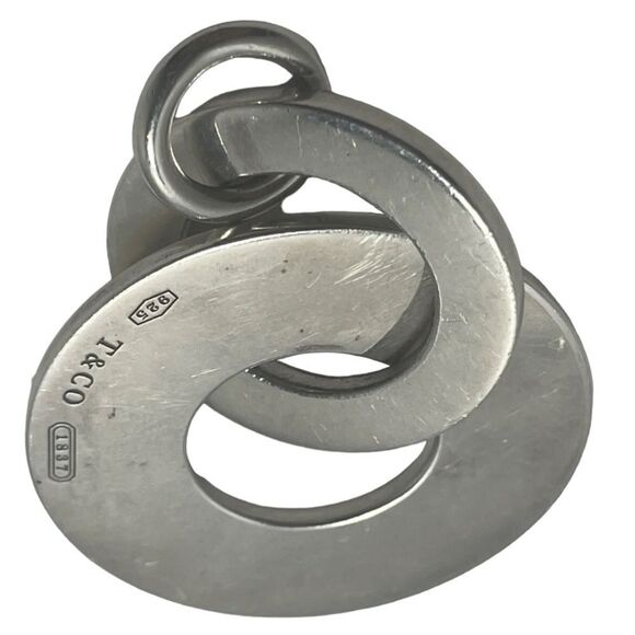 💛 925 Tiffany & Co 1837 Interlocking Circles Pendant - Picture 1 of 3
